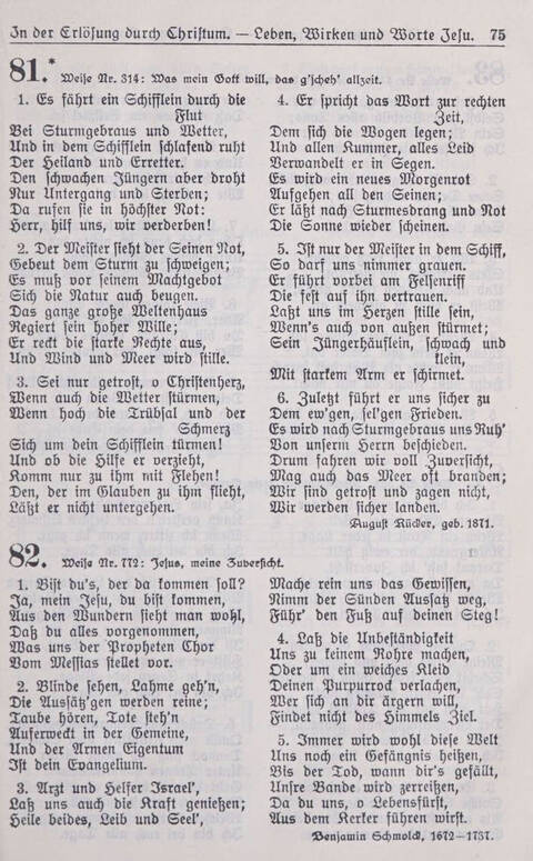 Gesangbuch der Bischöflichen Methodistenkirche: für die Gemeinden deutscher Zunge in Europa page 75