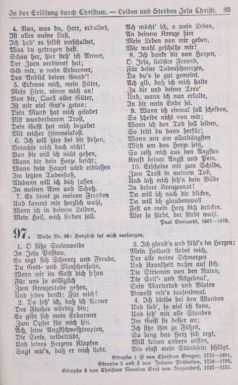 Gesangbuch der Bischöflichen Methodistenkirche: für die Gemeinden deutscher Zunge in Europa page 89