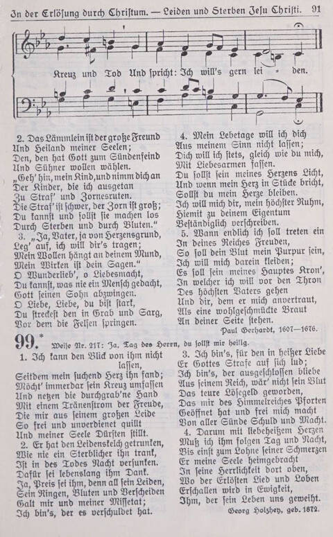 Gesangbuch der Bischöflichen Methodistenkirche: für die Gemeinden deutscher Zunge in Europa page 91