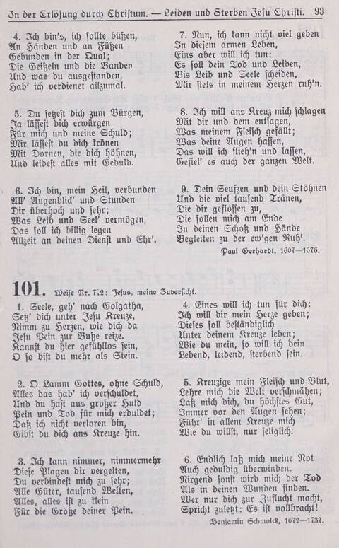 Gesangbuch der Bischöflichen Methodistenkirche: für die Gemeinden deutscher Zunge in Europa page 93