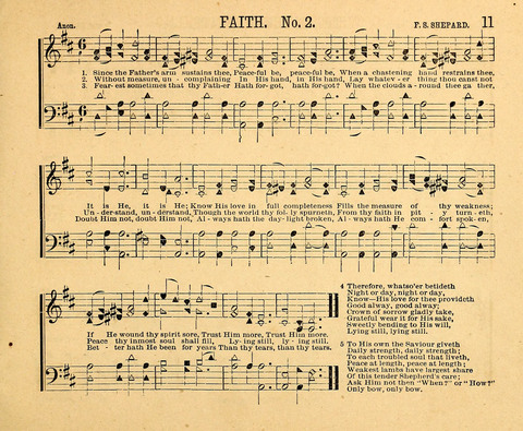 Gospel Chimes: a collection of new and standard songs and hymns for Sunday-schools and religious meetings page 11