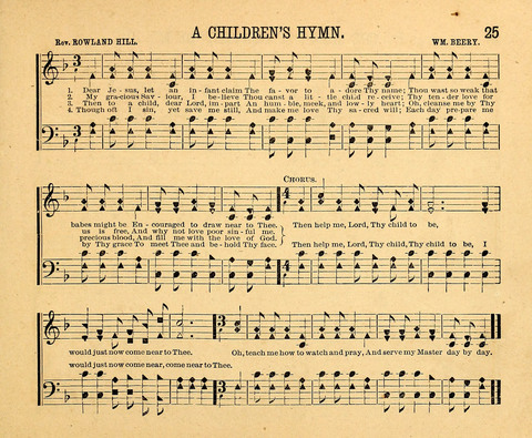 Gospel Chimes: a collection of new and standard songs and hymns for Sunday-schools and religious meetings page 25