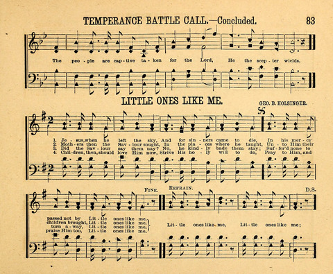 Gospel Chimes: a collection of new and standard songs and hymns for Sunday-schools and religious meetings page 83