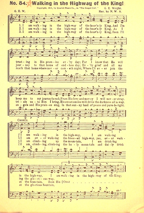 The Gospel Call: a book of revival songs page 86