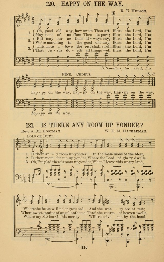 The Gospel Call: choice songs for revivals, Sunday-schools and the church page 116