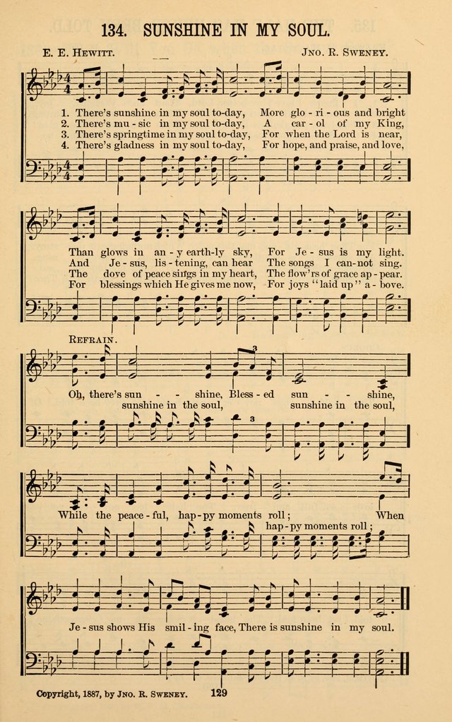 The Gospel Call: choice songs for revivals, Sunday-schools and the church page 129