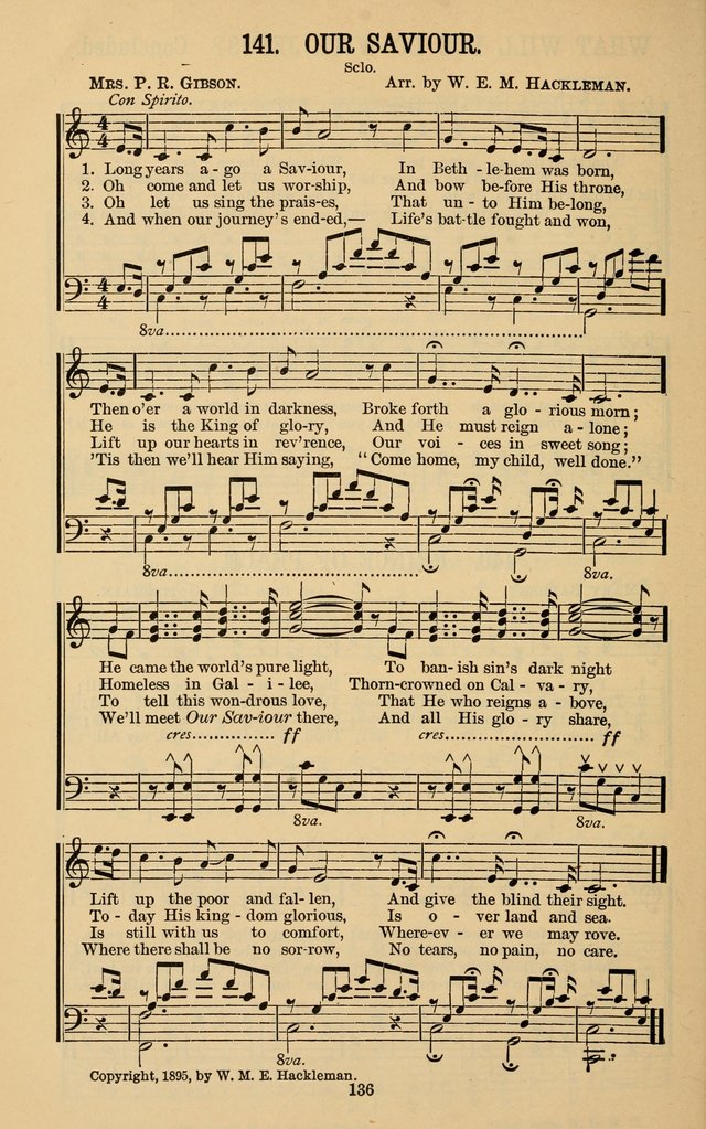 The Gospel Call: choice songs for revivals, Sunday-schools and the church page 136