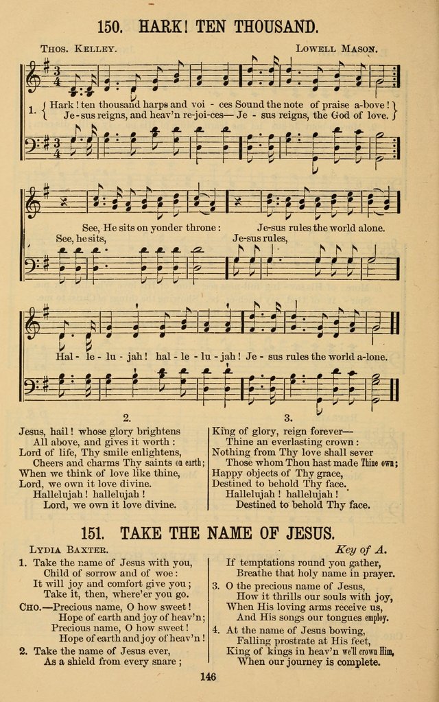 The Gospel Call: choice songs for revivals, Sunday-schools and the church page 146