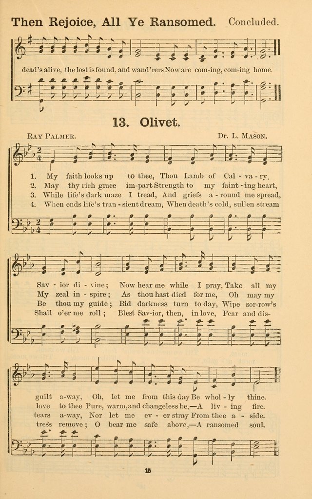 The Gospel Call: choice songs for revivals, Sunday-schools and the church page 15