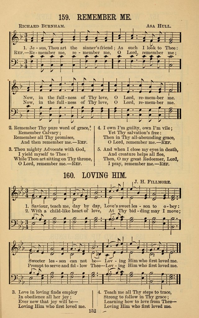 The Gospel Call: choice songs for revivals, Sunday-schools and the church page 152