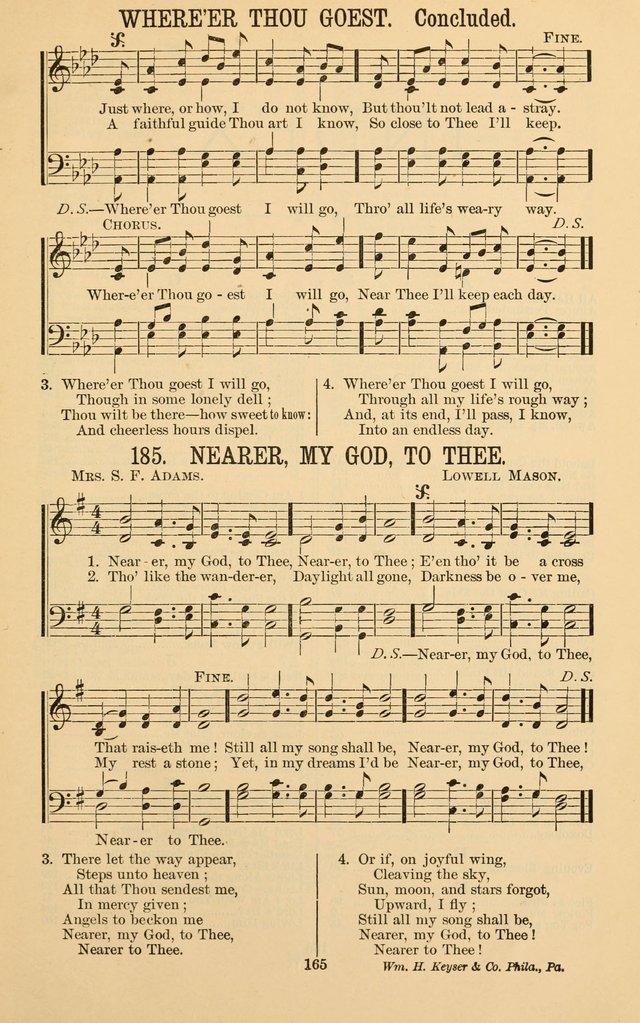 The Gospel Call: choice songs for revivals, Sunday-schools and the church page 165