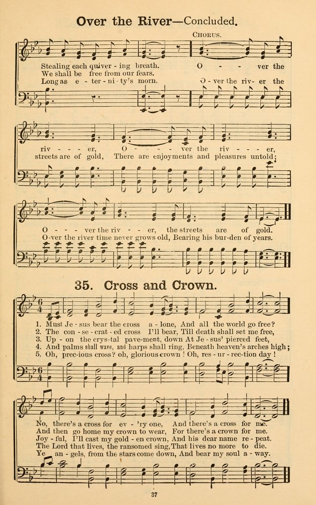 The Gospel Call: choice songs for revivals, Sunday-schools and the church page 37