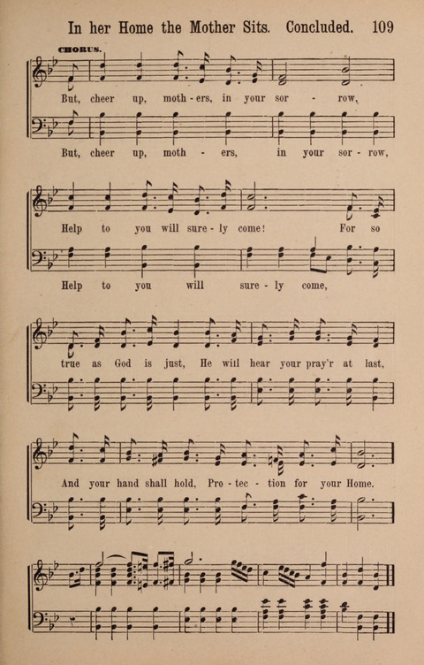 The Glorious Cause: a Collection of Songs, Hymns and Choruses for Earnest Temperance Workers page 109