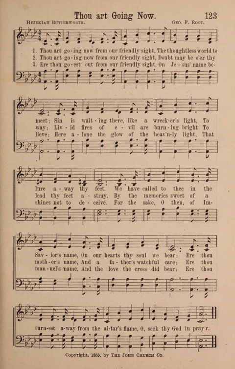 The Glorious Cause: a Collection of Songs, Hymns and Choruses for Earnest Temperance Workers page 123