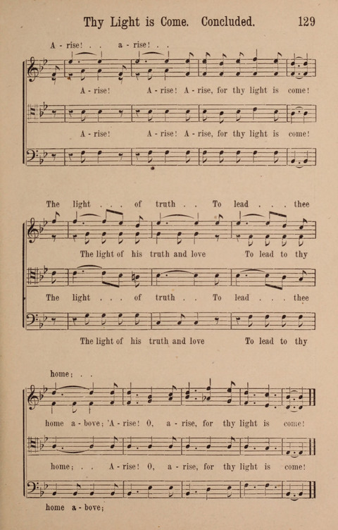 The Glorious Cause: a Collection of Songs, Hymns and Choruses for Earnest Temperance Workers page 129