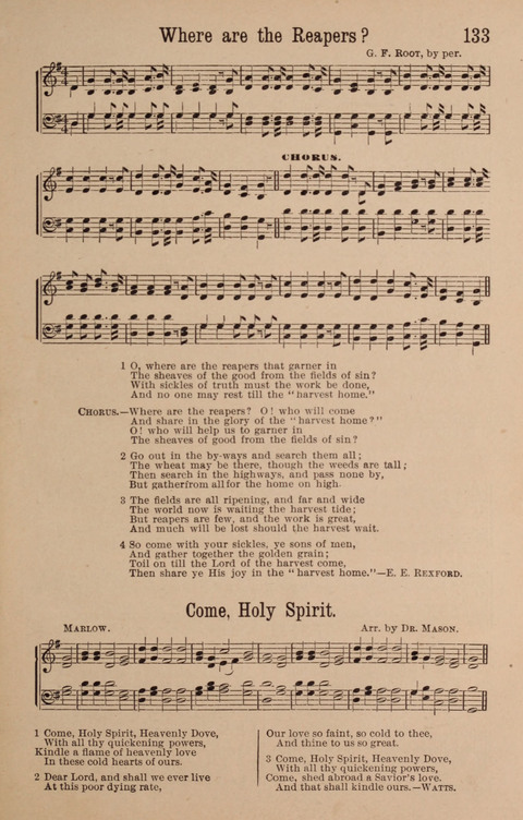 The Glorious Cause: a Collection of Songs, Hymns and Choruses for Earnest Temperance Workers page 133