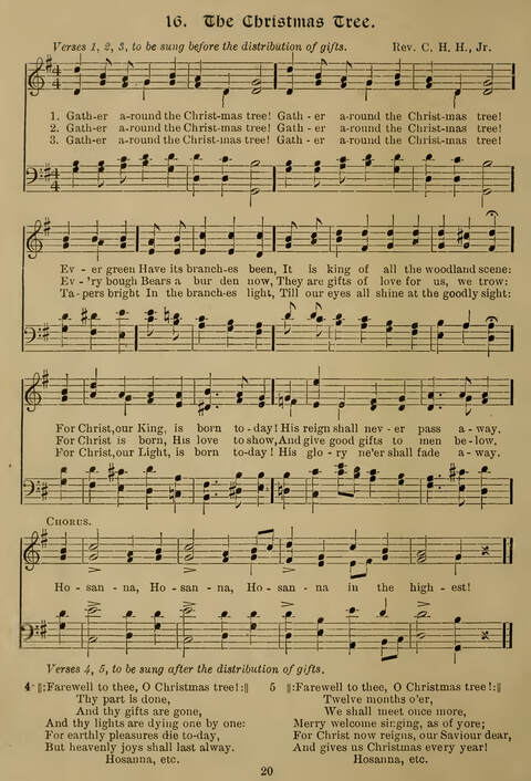 Gems of Christmas Song: a collection of old Christmas carols and hymns for use year after year in the home and at Christmas festivals page 16