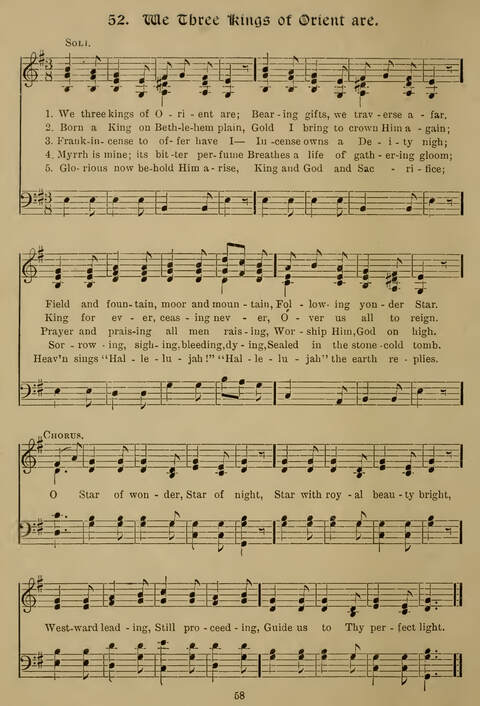 Gems of Christmas Song: a collection of old Christmas carols and hymns for use year after year in the home and at Christmas festivals page 36