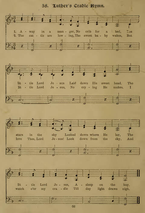 Gems of Christmas Song: a collection of old Christmas carols and hymns for use year after year in the home and at Christmas festivals page 44