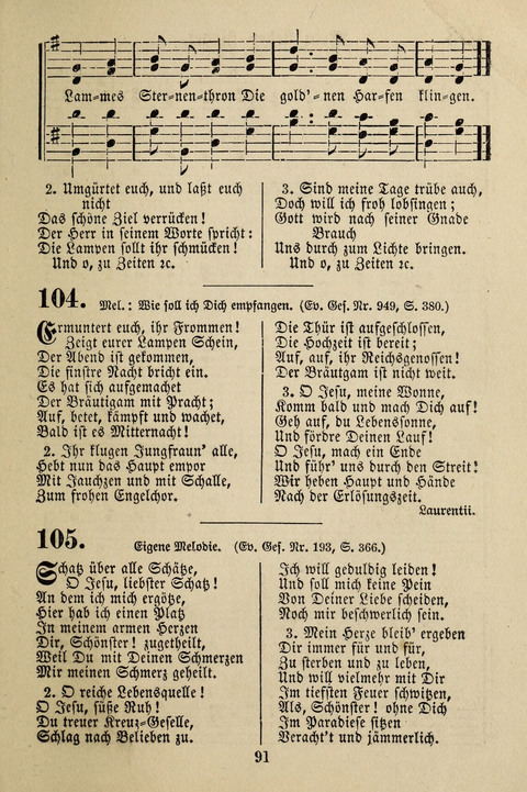 Gebet- und Danklieder: für Erweckungs- und Gebetsversammlungen page 91