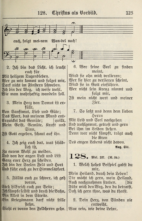 Gesangbuch für deutsche Gemeinden: enthaltend Psalmen und geistliche Lieder für öffentlichen und häuslichen Gottesdienst page 125