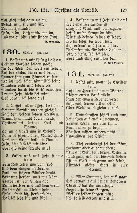 Gesangbuch für deutsche Gemeinden: enthaltend Psalmen und geistliche Lieder für öffentlichen und häuslichen Gottesdienst page 127