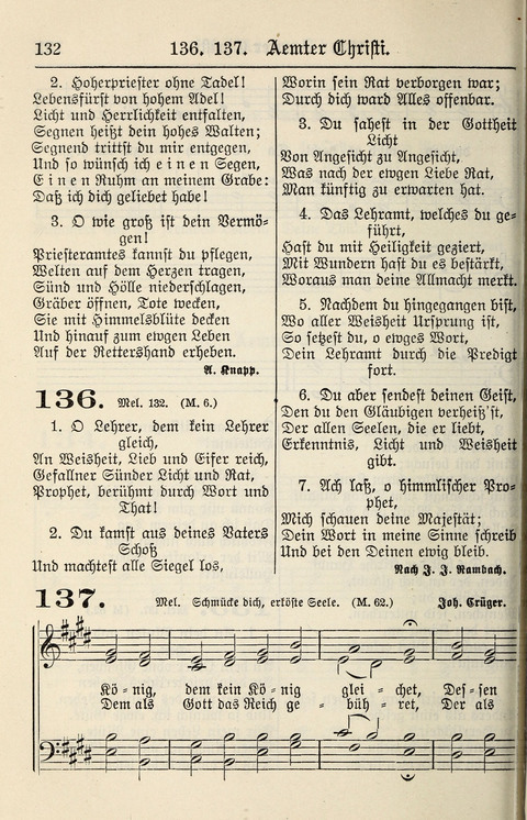 Gesangbuch für deutsche Gemeinden: enthaltend Psalmen und geistliche Lieder für öffentlichen und häuslichen Gottesdienst page 132