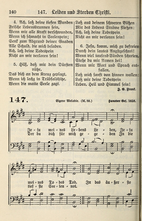 Gesangbuch für deutsche Gemeinden: enthaltend Psalmen und geistliche Lieder für öffentlichen und häuslichen Gottesdienst page 140