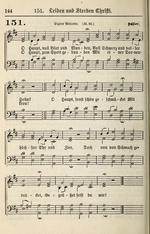 Gesangbuch für deutsche Gemeinden: enthaltend Psalmen und geistliche Lieder für öffentlichen und häuslichen Gottesdienst page 144