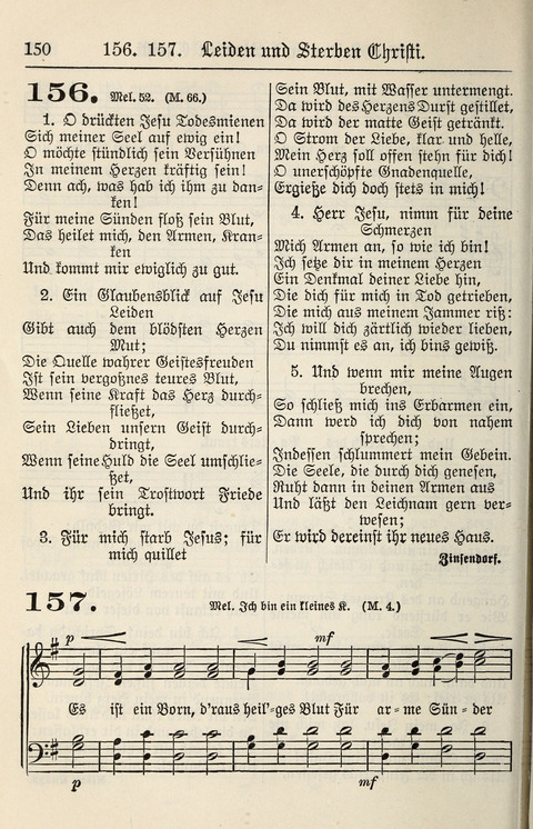 Gesangbuch für deutsche Gemeinden: enthaltend Psalmen und geistliche Lieder für öffentlichen und häuslichen Gottesdienst page 150