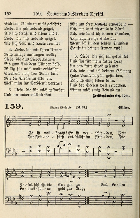 Gesangbuch für deutsche Gemeinden: enthaltend Psalmen und geistliche Lieder für öffentlichen und häuslichen Gottesdienst page 152