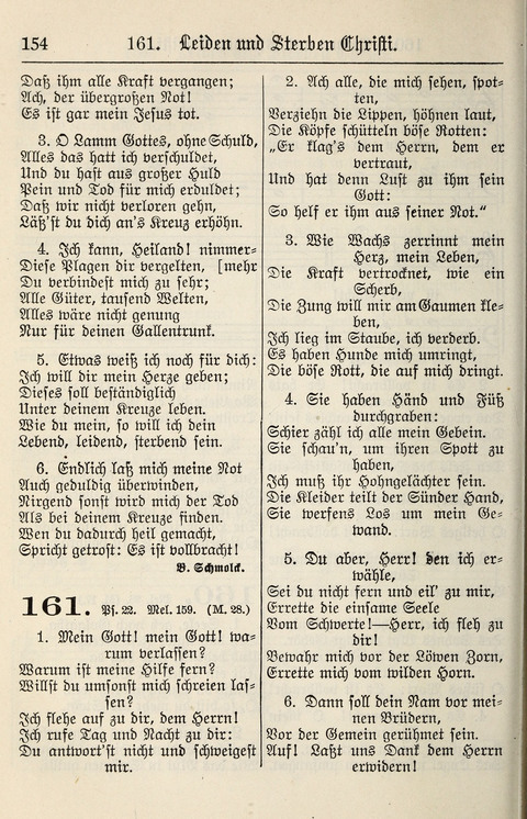 Gesangbuch für deutsche Gemeinden: enthaltend Psalmen und geistliche Lieder für öffentlichen und häuslichen Gottesdienst page 154