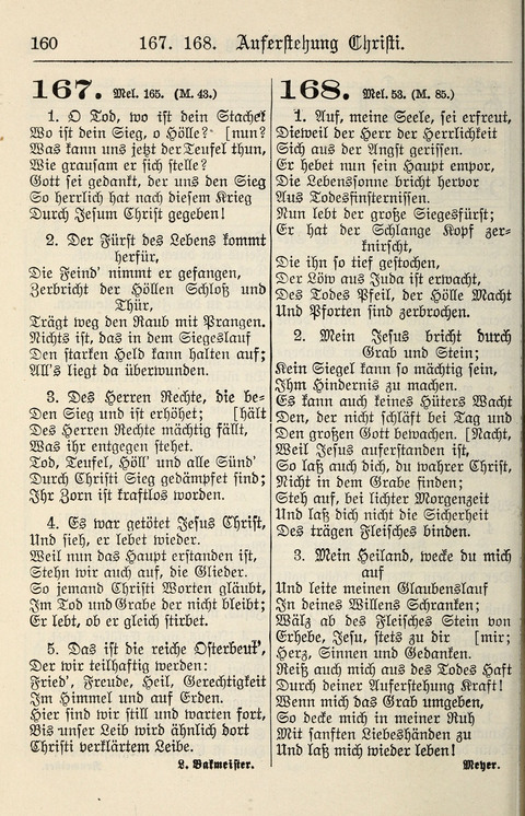 Gesangbuch für deutsche Gemeinden: enthaltend Psalmen und geistliche Lieder für öffentlichen und häuslichen Gottesdienst page 160