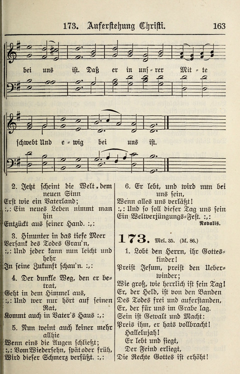 Gesangbuch für deutsche Gemeinden: enthaltend Psalmen und geistliche Lieder für öffentlichen und häuslichen Gottesdienst page 163