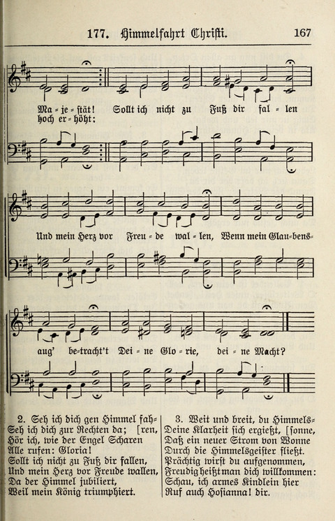 Gesangbuch für deutsche Gemeinden: enthaltend Psalmen und geistliche Lieder für öffentlichen und häuslichen Gottesdienst page 167