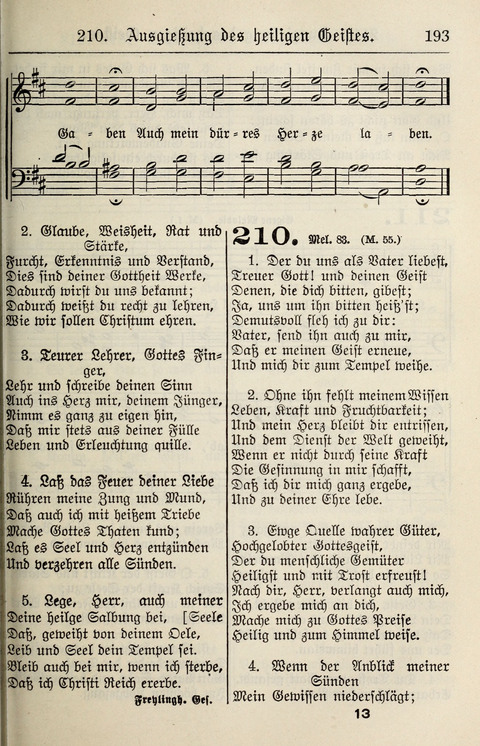 Gesangbuch für deutsche Gemeinden: enthaltend Psalmen und geistliche Lieder für öffentlichen und häuslichen Gottesdienst page 193