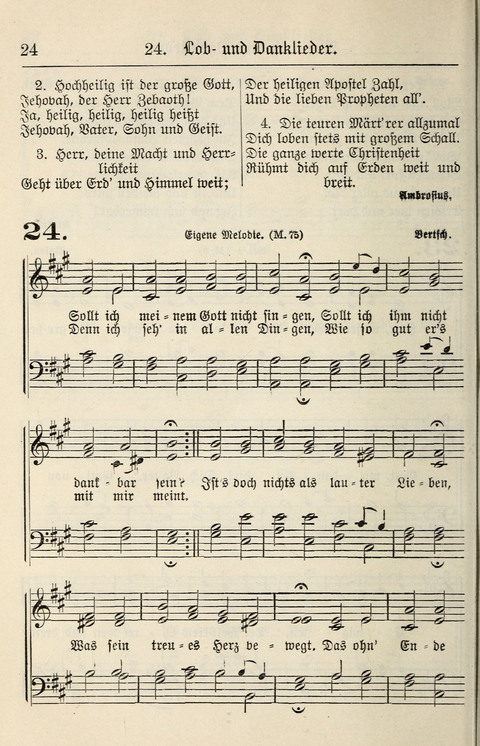 Gesangbuch für deutsche Gemeinden: enthaltend Psalmen und geistliche Lieder für öffentlichen und häuslichen Gottesdienst page 24