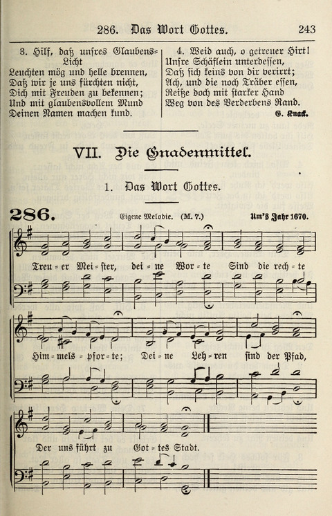 Gesangbuch für deutsche Gemeinden: enthaltend Psalmen und geistliche Lieder für öffentlichen und häuslichen Gottesdienst page 243