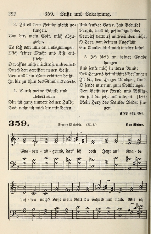 Gesangbuch für deutsche Gemeinden: enthaltend Psalmen und geistliche Lieder für öffentlichen und häuslichen Gottesdienst page 292