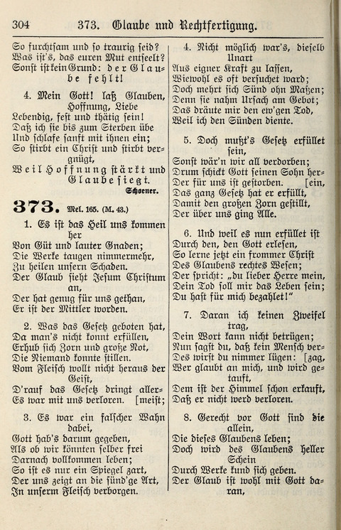 Gesangbuch für deutsche Gemeinden: enthaltend Psalmen und geistliche Lieder für öffentlichen und häuslichen Gottesdienst page 304