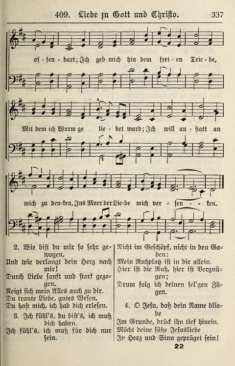 Gesangbuch für deutsche Gemeinden: enthaltend Psalmen und geistliche Lieder für öffentlichen und häuslichen Gottesdienst page 337