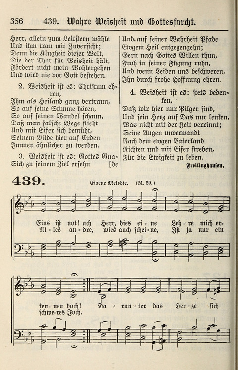 Gesangbuch für deutsche Gemeinden: enthaltend Psalmen und geistliche Lieder für öffentlichen und häuslichen Gottesdienst page 356