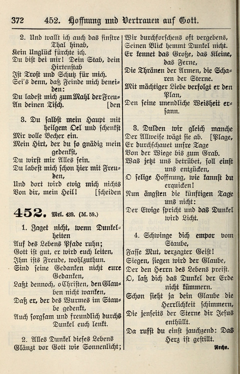 Gesangbuch für deutsche Gemeinden: enthaltend Psalmen und geistliche Lieder für öffentlichen und häuslichen Gottesdienst page 372