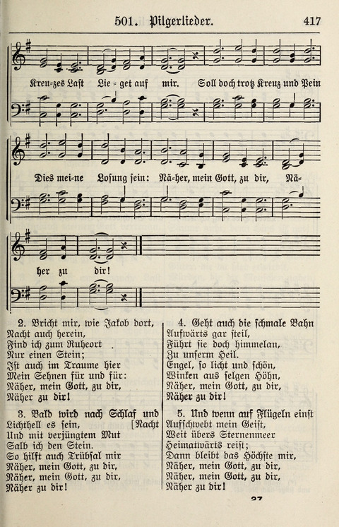 Gesangbuch für deutsche Gemeinden: enthaltend Psalmen und geistliche Lieder für öffentlichen und häuslichen Gottesdienst page 417