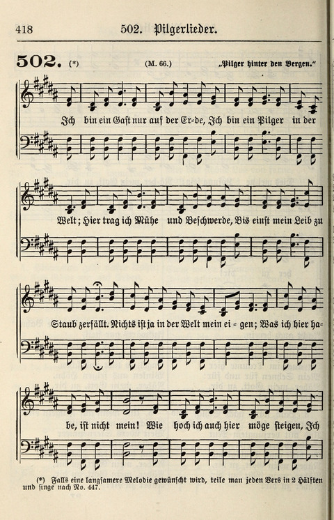 Gesangbuch für deutsche Gemeinden: enthaltend Psalmen und geistliche Lieder für öffentlichen und häuslichen Gottesdienst page 418