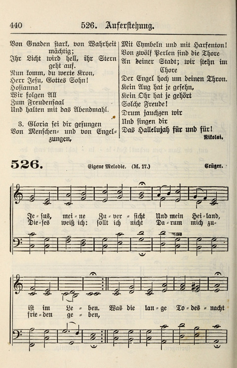 Gesangbuch für deutsche Gemeinden: enthaltend Psalmen und geistliche Lieder für öffentlichen und häuslichen Gottesdienst page 440