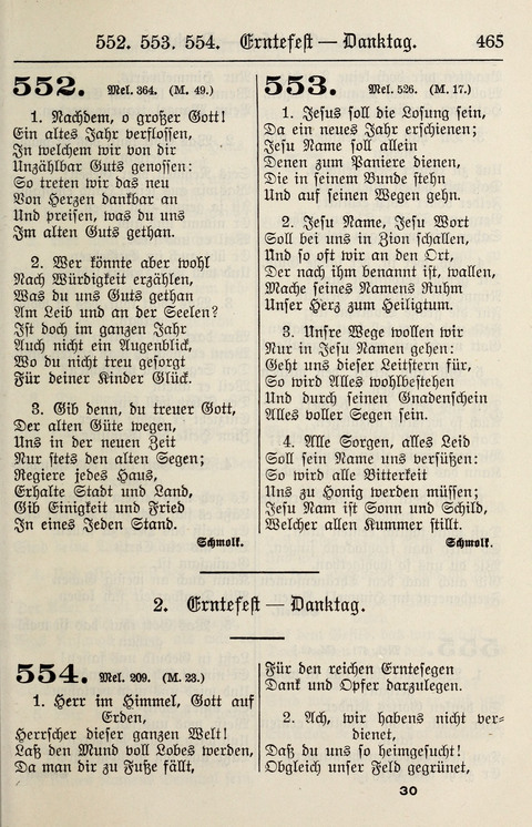 Gesangbuch für deutsche Gemeinden: enthaltend Psalmen und geistliche Lieder für öffentlichen und häuslichen Gottesdienst page 465