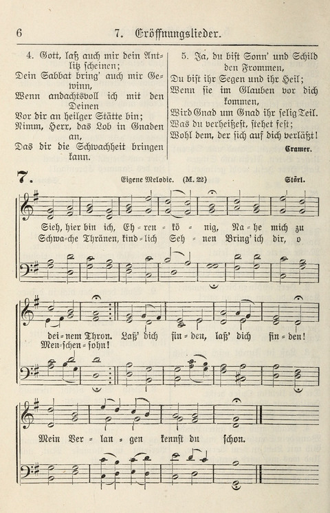 Gesangbuch für deutsche Gemeinden: enthaltend Psalmen und geistliche Lieder für öffentlichen und häuslichen Gottesdienst page 6