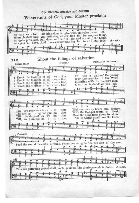 Gloria in Excelsis: a collection of responsive scripture readings, standard hymns and tunes, and spiritual songs for worship in the church and home (Abridged ed.) page 120