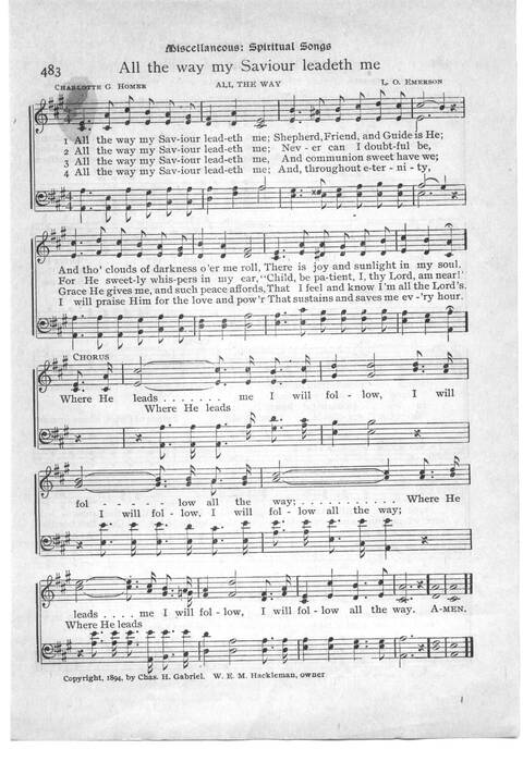 Gloria in Excelsis: a collection of responsive scripture readings, standard hymns and tunes, and spiritual songs for worship in the church and home (Abridged ed.) page 288